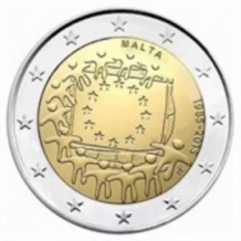 2 EURO 2015 Europese vlag UNC Malta